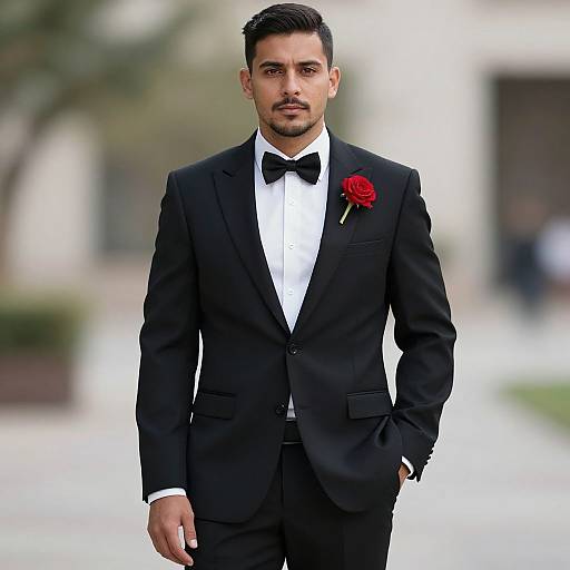 Formal Male Wedding Attire Portrait
