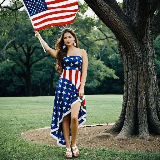 Lady Liberty Costume Outdoor Portrait