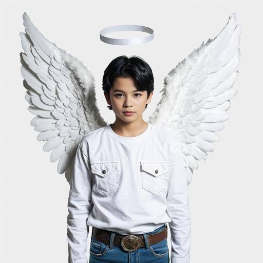 Realistic Male Angel Costume Portrait