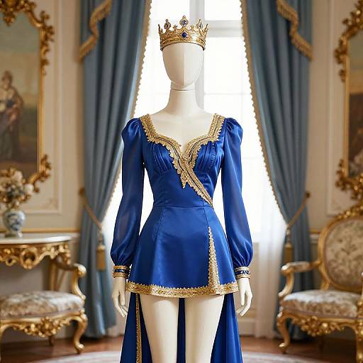 Regal Mannequin in Ornate Room