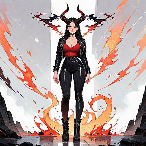 Seductive Tall Au'ra Girl Full Body