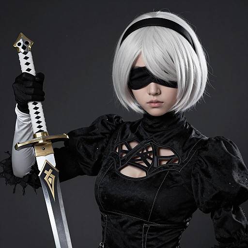 Epic Cosplay of 2B from NieR: Automata