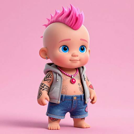 Pixar-Style Baby Machine Gun Kelly