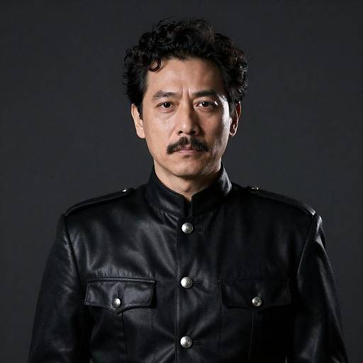 Serious Military Portrait of a Man