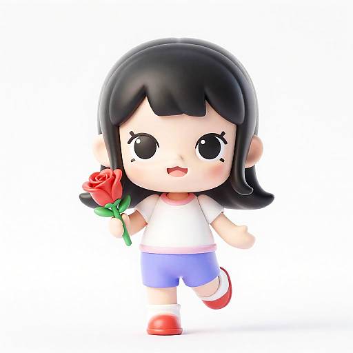 Pop Mart Style Cute Harley Quinn Figurine