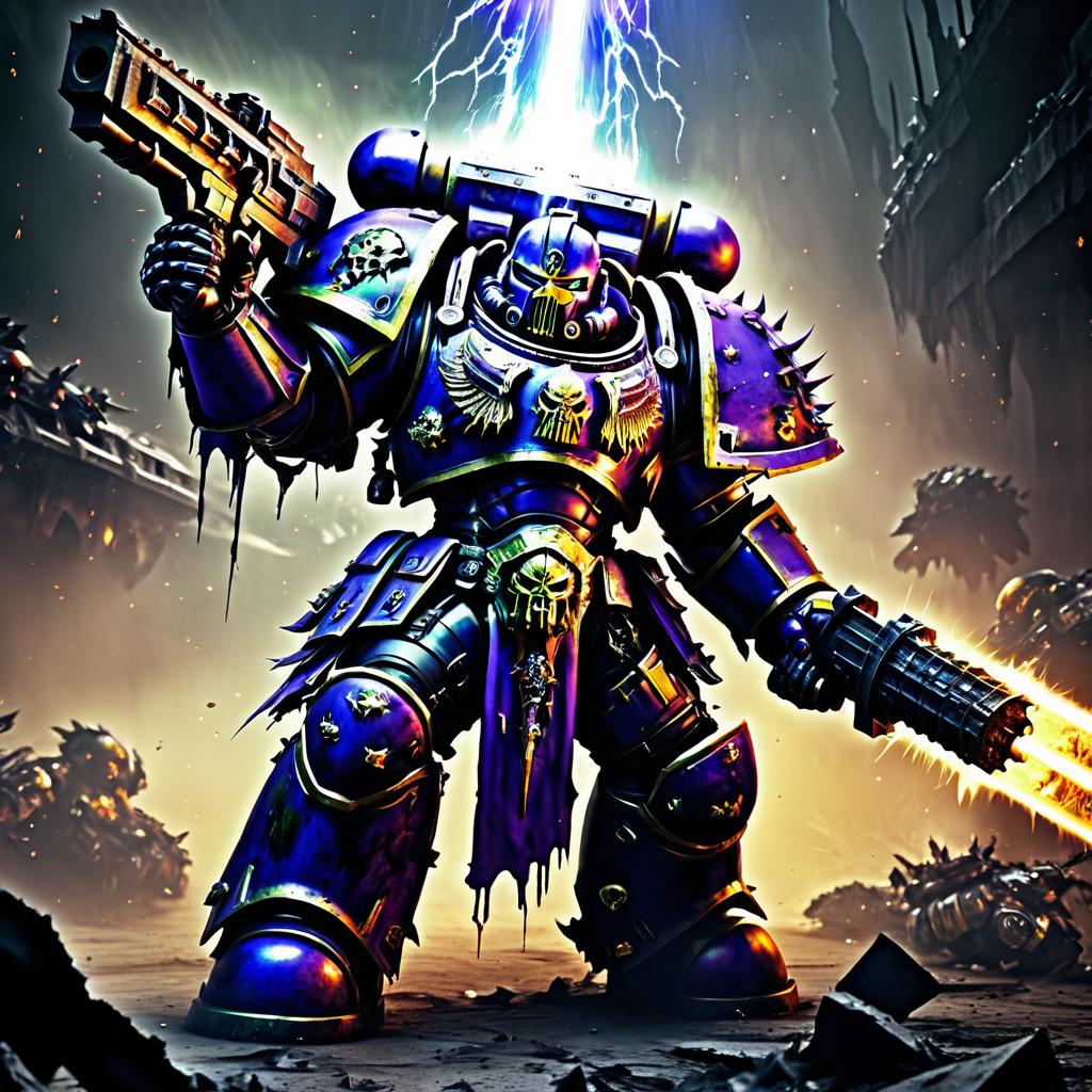 Chaos Space Marine in Warp-Twisted Battlefield