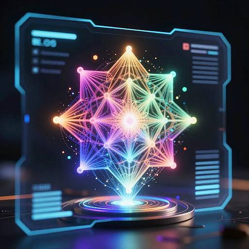 AI Holographic 3D Art Interface