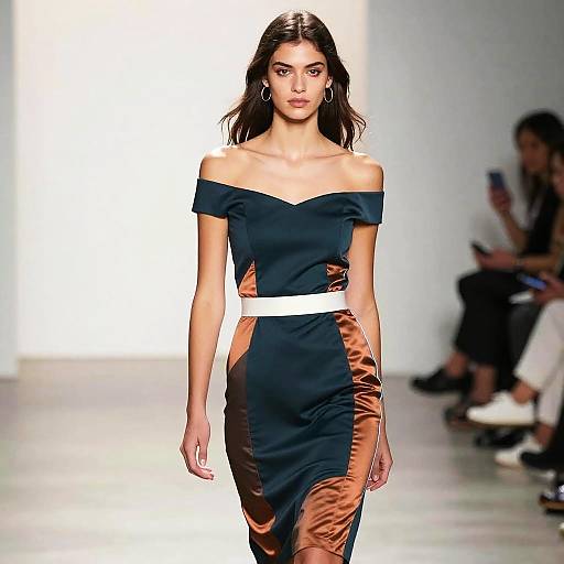 Modern Chic Midnight Teal Sheath Dress