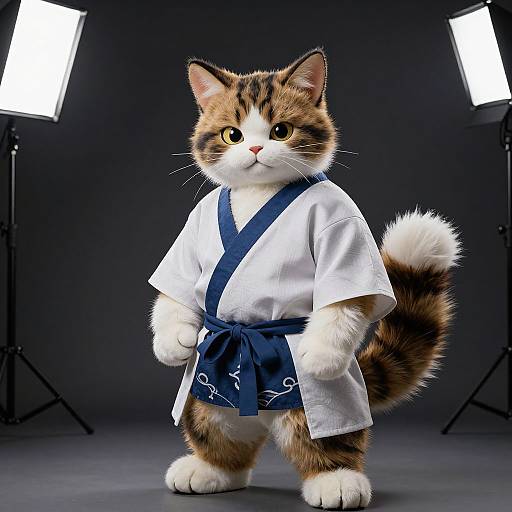 Anthropomorphic Edo Period Cat Farmer