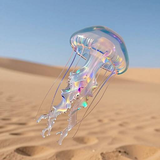 Glass-Reinforced Jellyfish in Desert