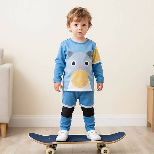 Toddler Boy in Long Sleeve Shirt
