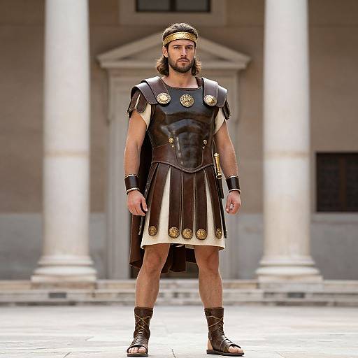 Roman Emperor Man in Costume