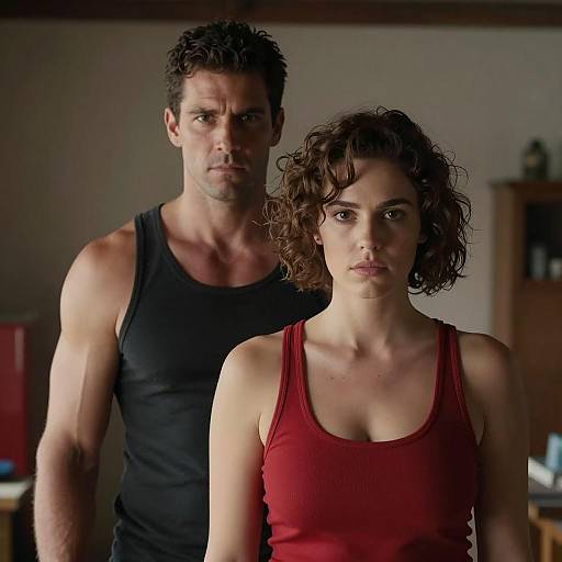 Intense Portrait in Dim Lighting