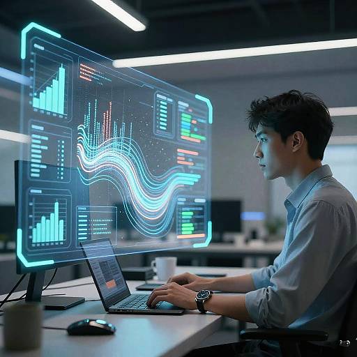 Futuristic Digital Analysis Interface