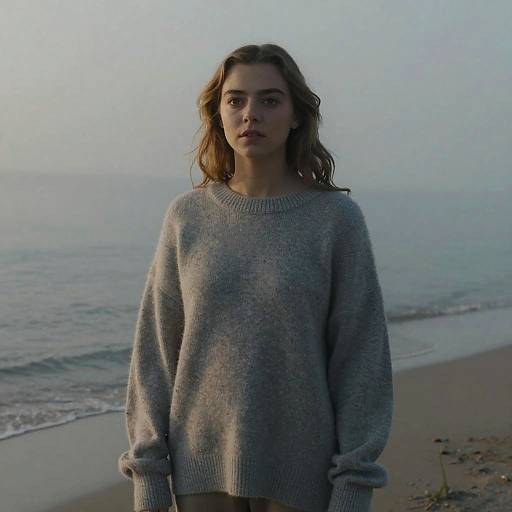 Anya Taylor-Joy Ethereal Beach Dawn