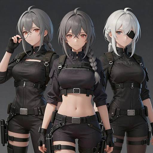 Girls' Frontline Tactical Anime Trio