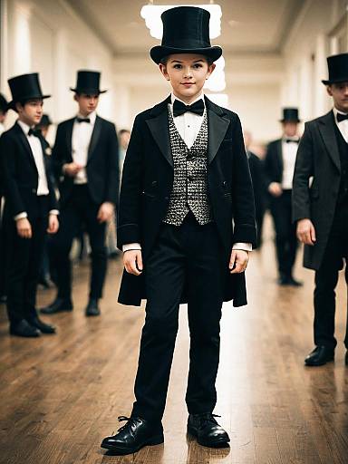 Elegant Male Costume Party Ensemble
