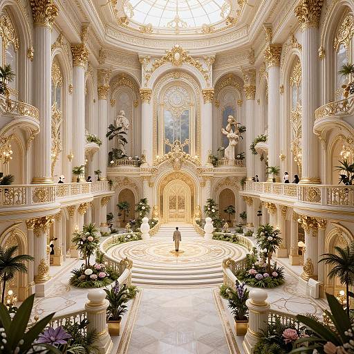 Intricate Magical Luxury Fantasy Scene
