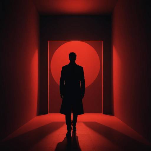 Dramatic Silhouette with Vivid Contrast