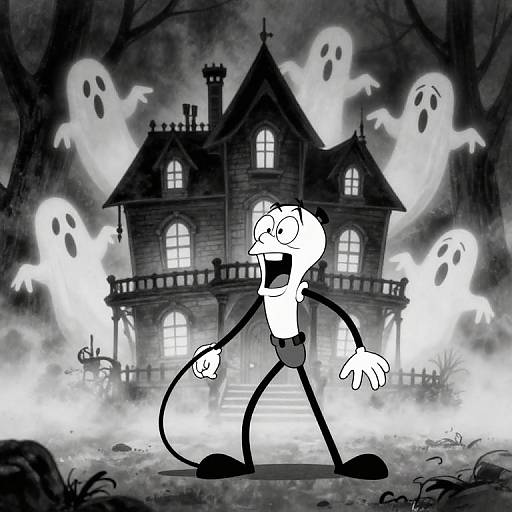 1930's Haunted Cartoon Mansion