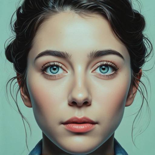 Serene Female Figure in Pastel Colors