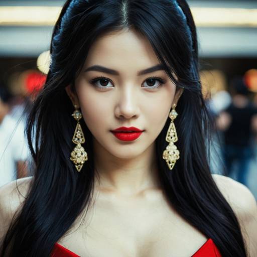 Asian Woman in Mirabel Encanto Inspired Costume
