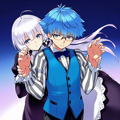 Illustration of Hans christian andersen (fate), fate (series) in the style of Negresco