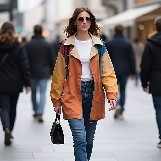 Stylish Windbreakers on City Streets