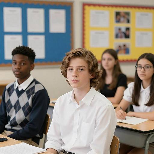 High School Students in Classroom