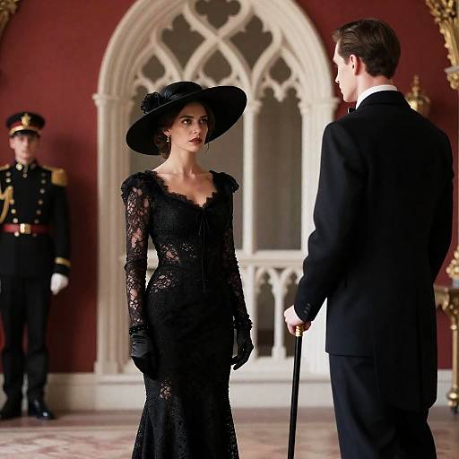 Elegant Gothic Portrait of a Couple