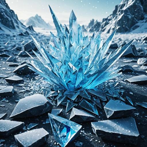 Fantasy Ice Crystal Formation