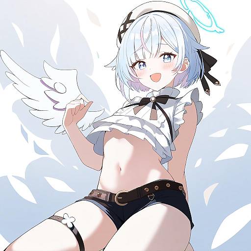 Illustration of Amemiya nazuna, vshojo in the style of Mobu