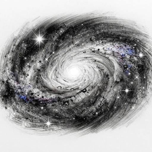 Step-by-Step Galaxy Pencil Drawing