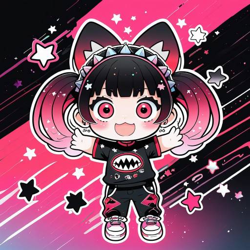 Vibrant Chibi Shark Character Design