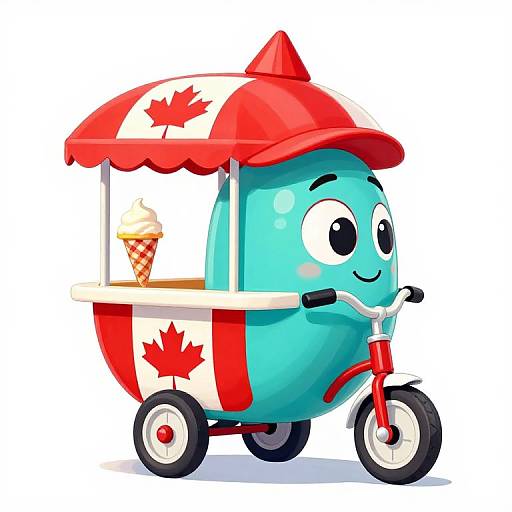 1950s Canadian Ice Cream Cart