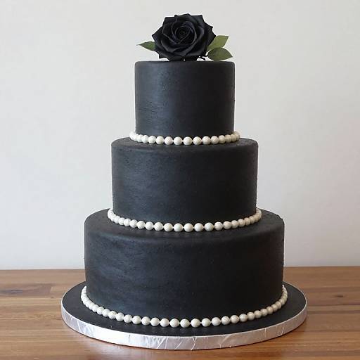 Top 25 Black Wedding Cake Ideas