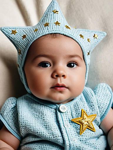 Adorable Infant in Star Costume Portrait