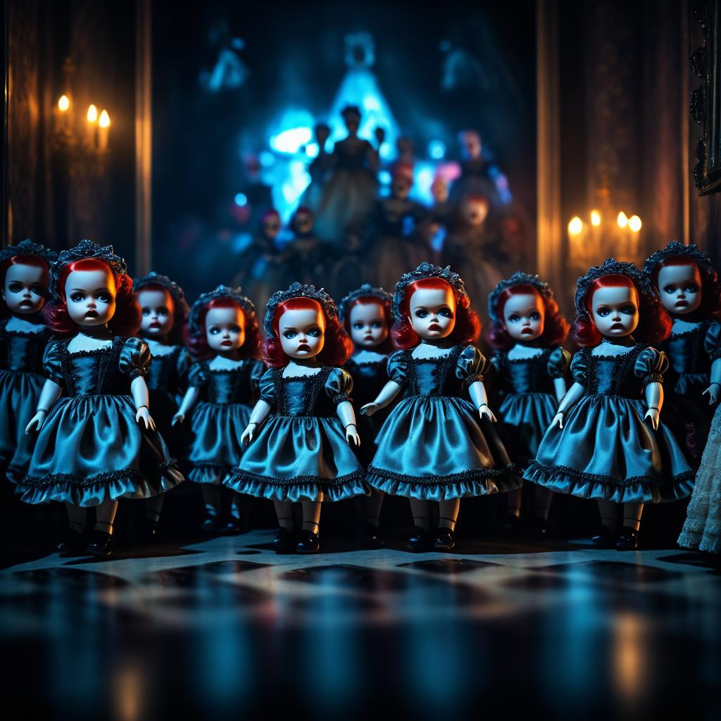 Haunted Dolls in Cinematic Horror Photography