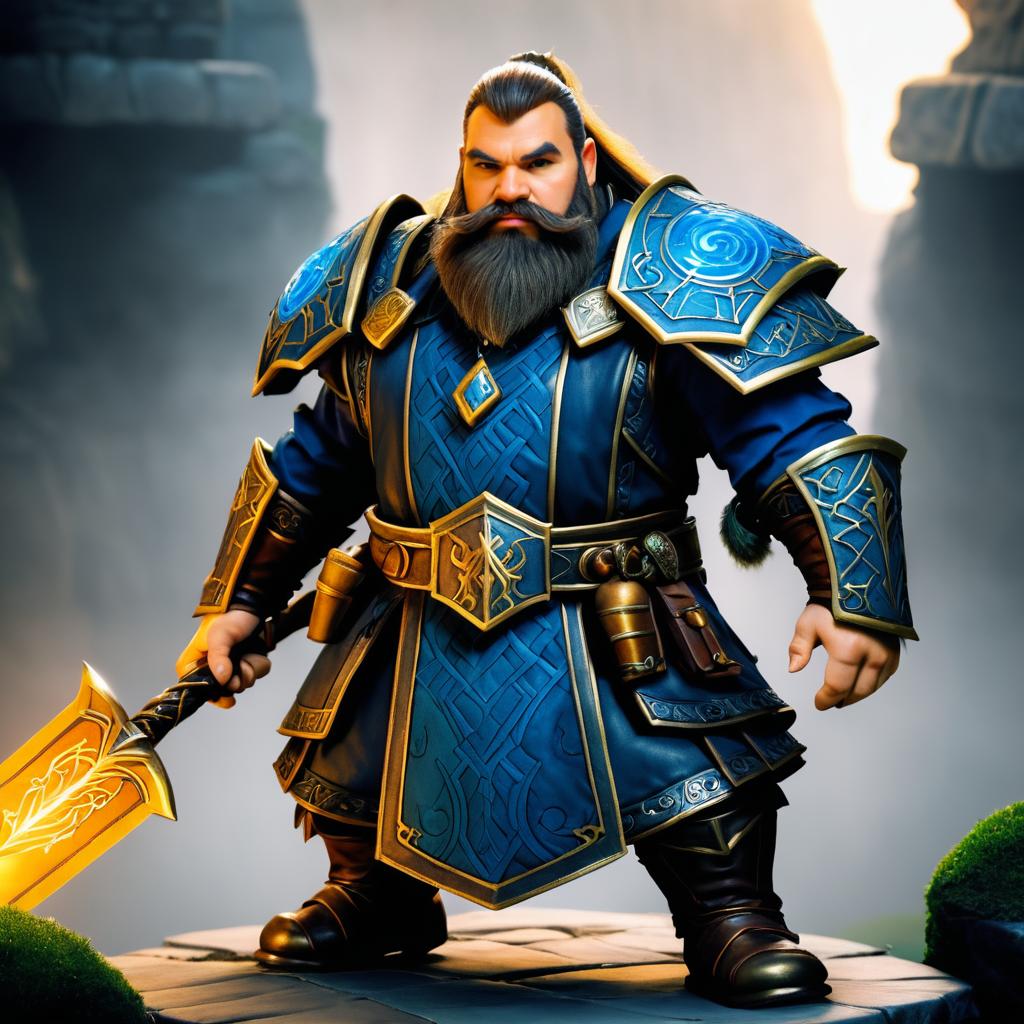 Handsome Dwarf Warrior and Sorcerer