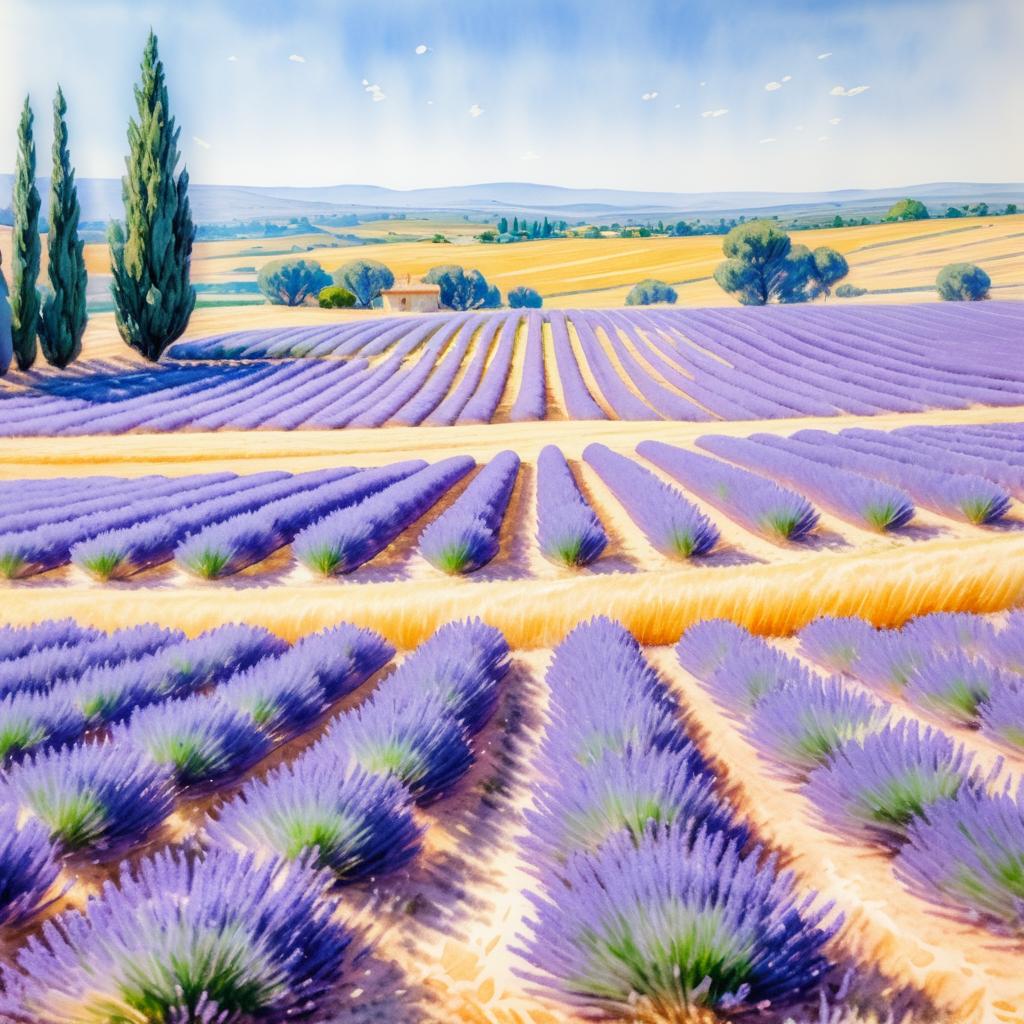 Cinematic Lavender Field Art Inspiration