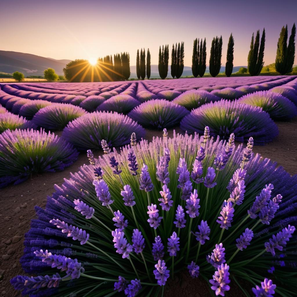 Ultra-Realistic Lavender Field in Detail