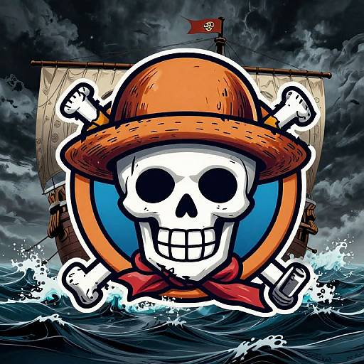 One Piece Pirate Skull Emblem