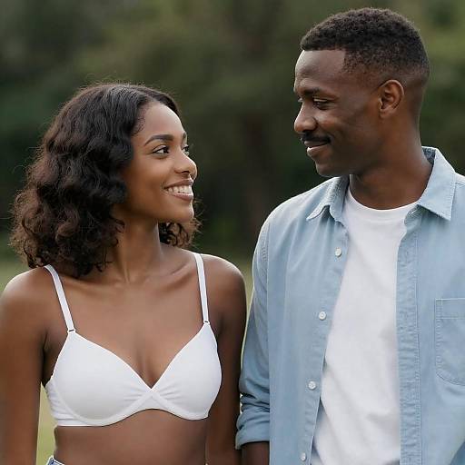 Joyful Outdoor Portrait of a Couple