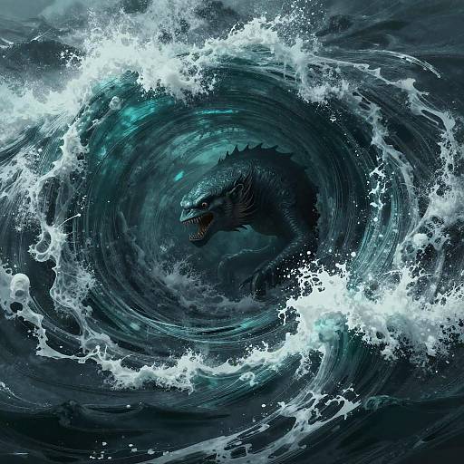 Charybdis Mythical Whirlpool Scene