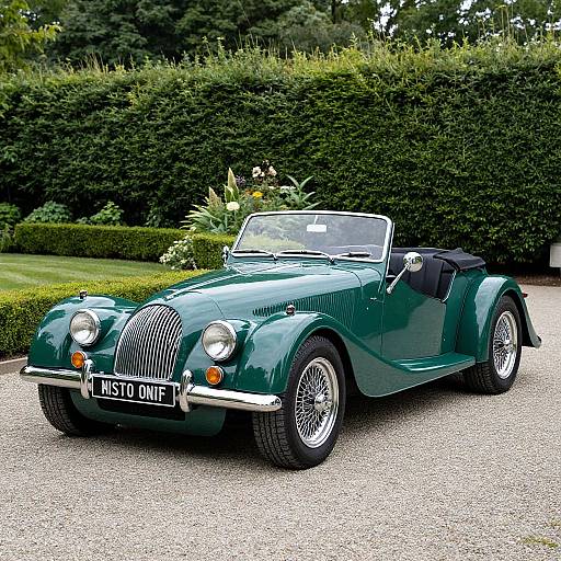 Vintage Green 2001 Morgan +8 Convertible