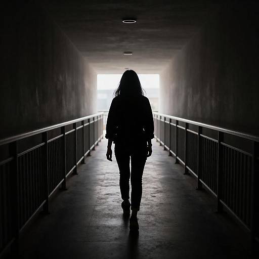 Mystical Journey Down Dark Hallway