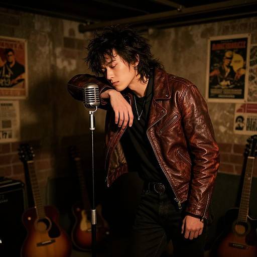 Vintage Rockstar in Grungy Garage