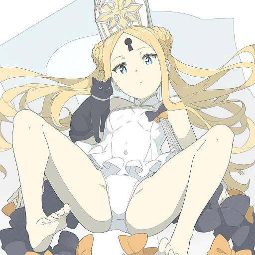 Illustration of Abigail williams (swimsuit foreigner) (second ascension) (fate), fate/grand order in the style of Ninimo nimo