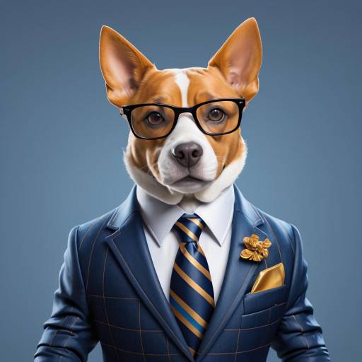 Dapper Canine: A Professional Dog Portrait