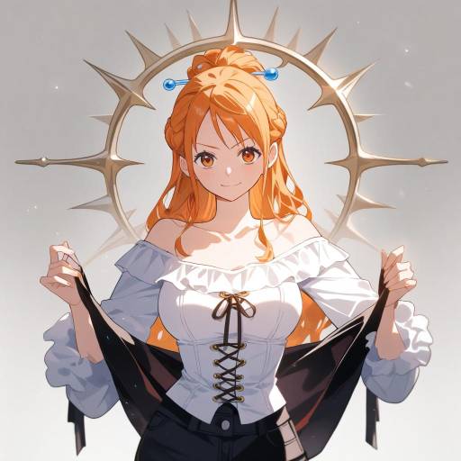 Curious Nami in Off-Shoulder Style